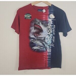 St Louis Aquarium Shark T-Shirt Glow-in-the-Dark Youth LARGE